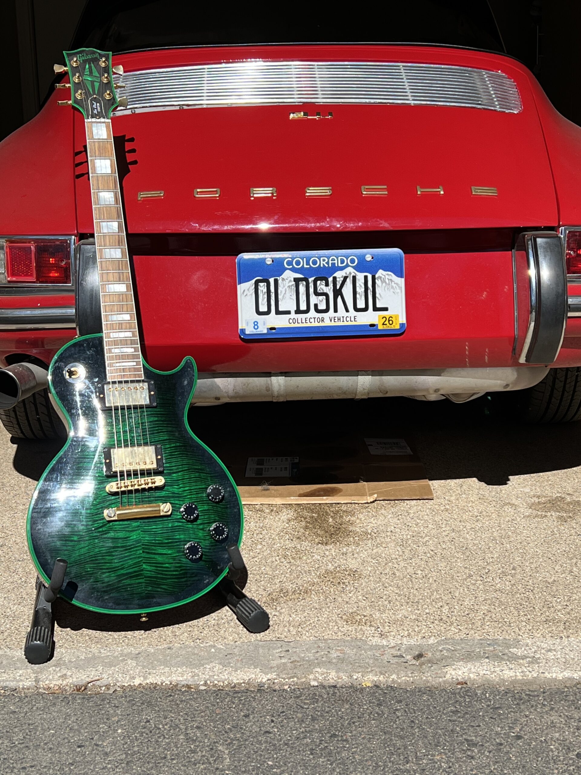 Gibson Les Paul custom, green widow year 2010